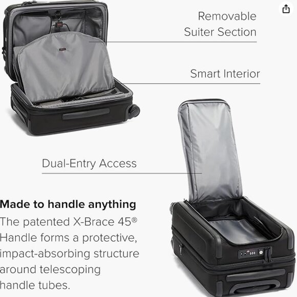 " BLACK FRIDAY"  Tumi Carry on Black Travel Bag in factory box - Picture 5 of 16